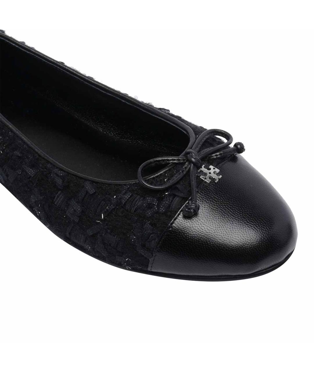 TORY BURCH Синие кожаные балетки, фото 4