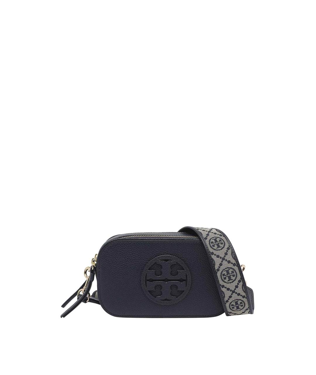 TORY BURCH Синяя кожаная сумка через плечо, фото 1