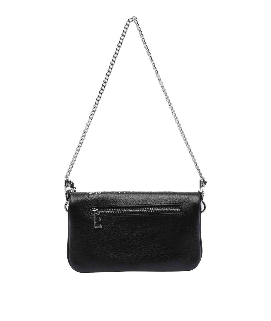 ZADIG & VOLTAIRE Черная кожаная сумка через плечо, фото 3