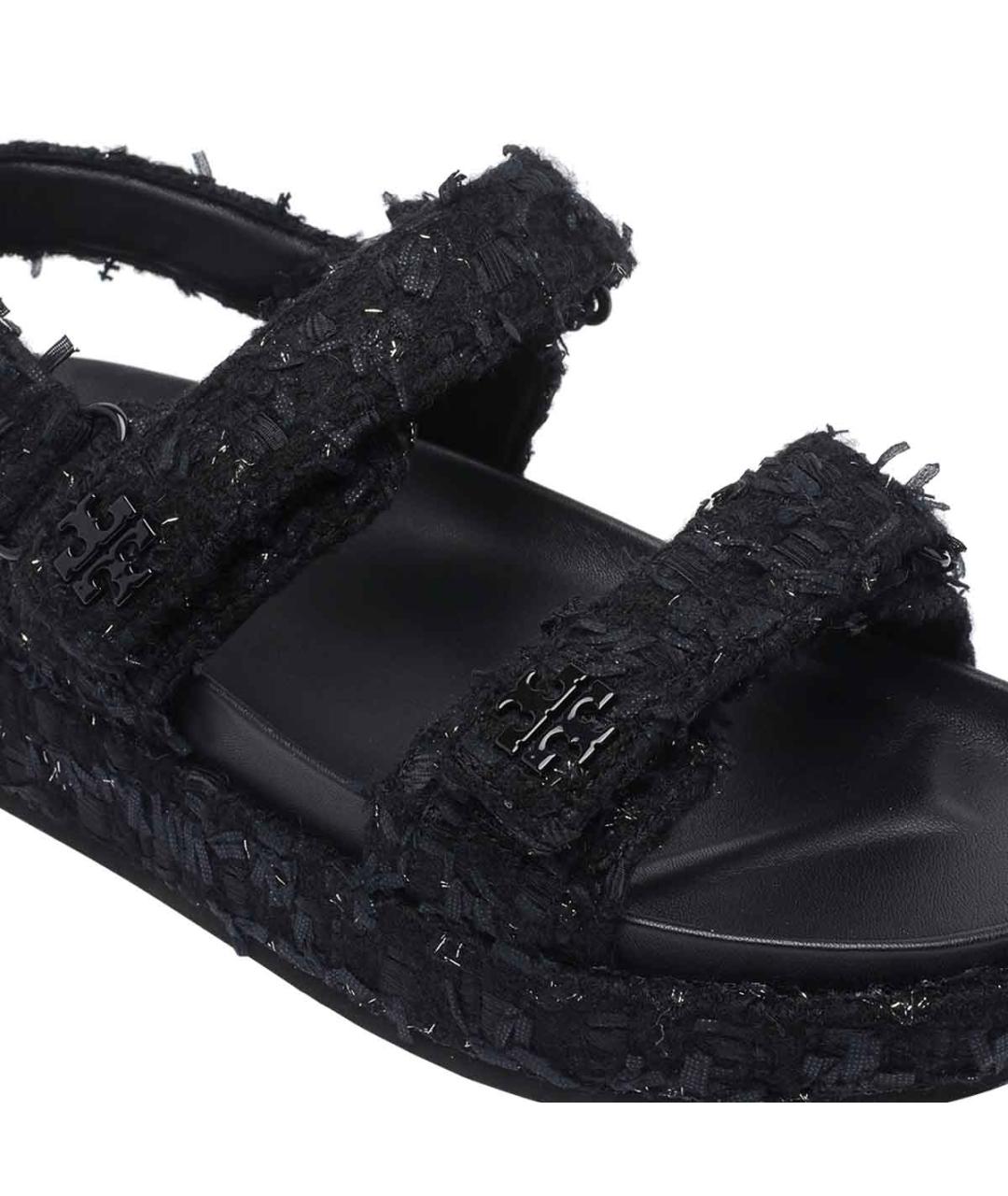 TORY BURCH Черные резиновые босоножки, фото 4