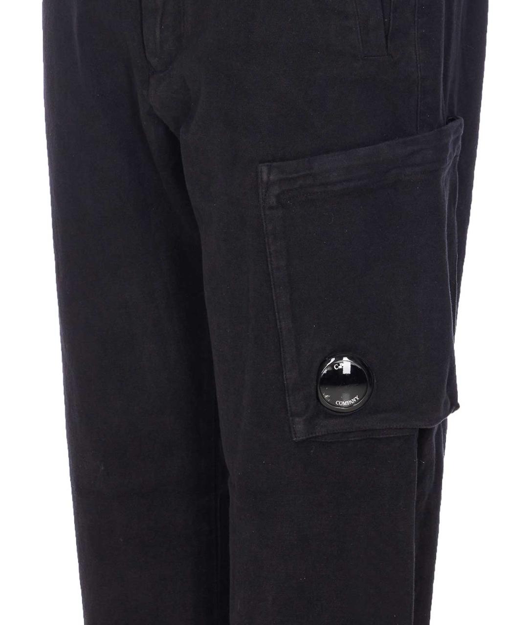 CP COMPANY Черные хлопковые повседневные брюки, фото 4