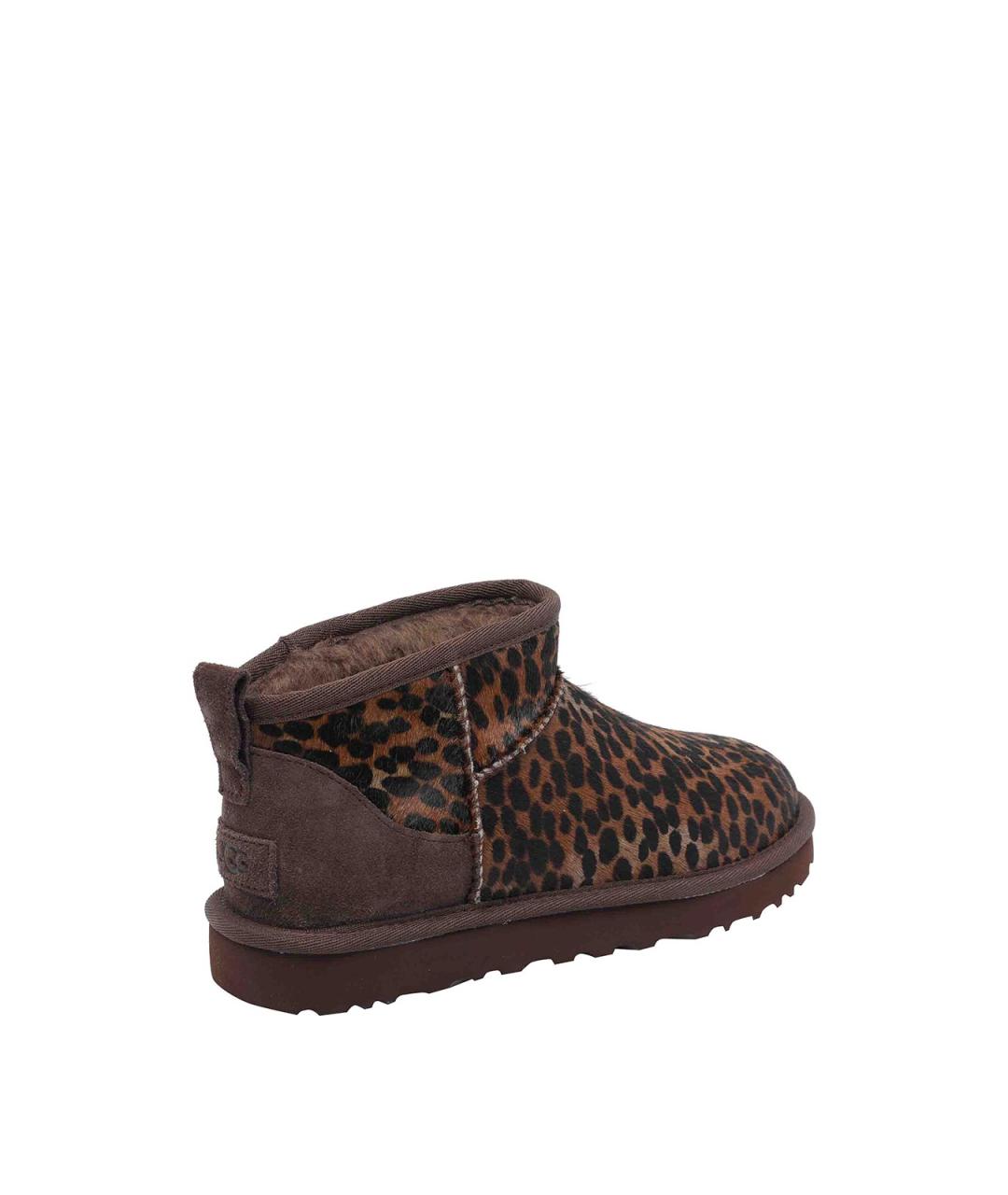 UGG Коричневые текстильные полусапоги, фото 3
