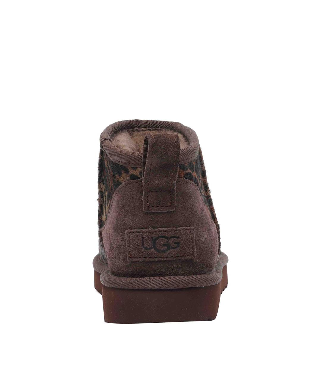 UGG Коричневые текстильные полусапоги, фото 4