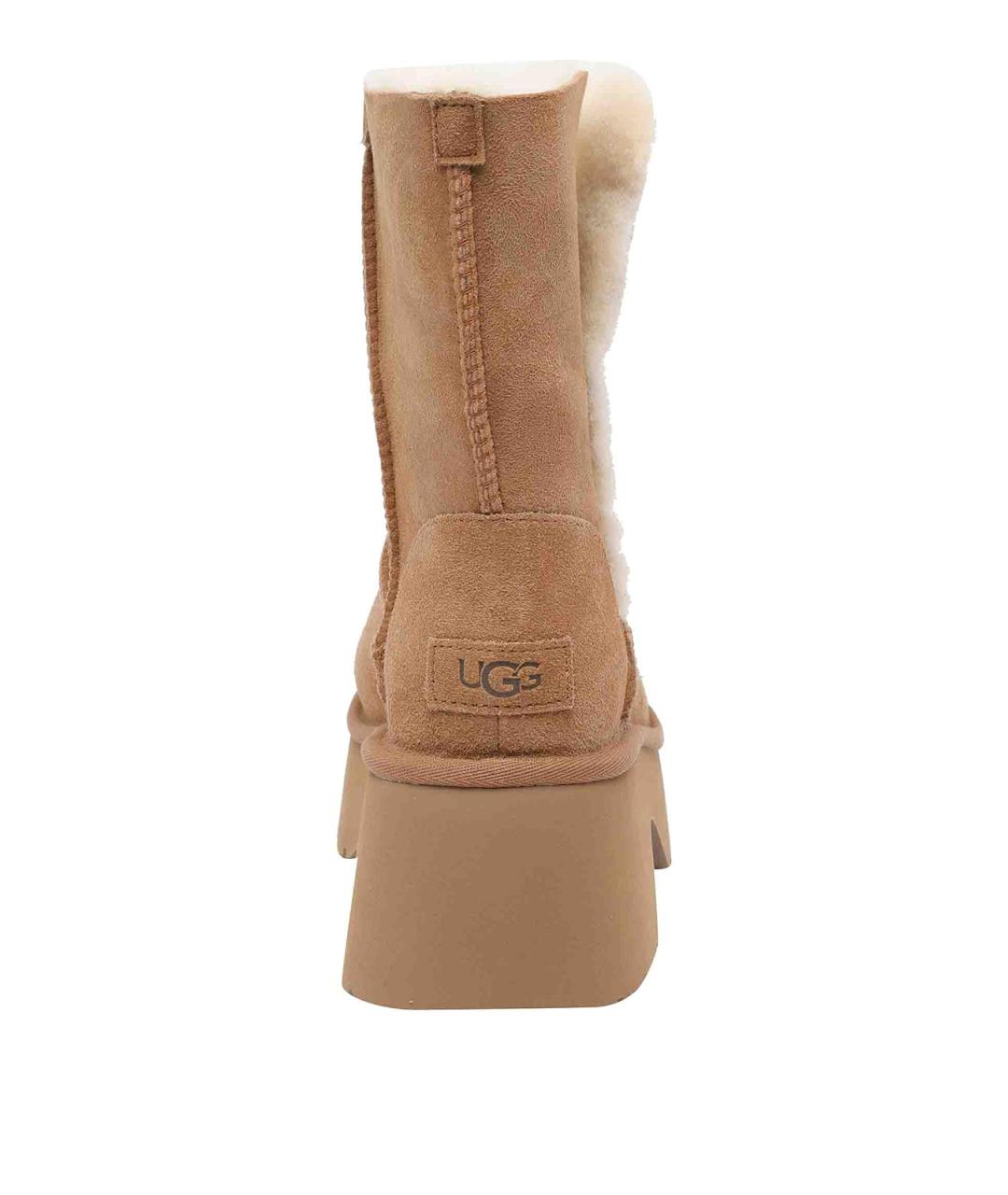 UGG Бежевые резиновые сапоги, фото 4