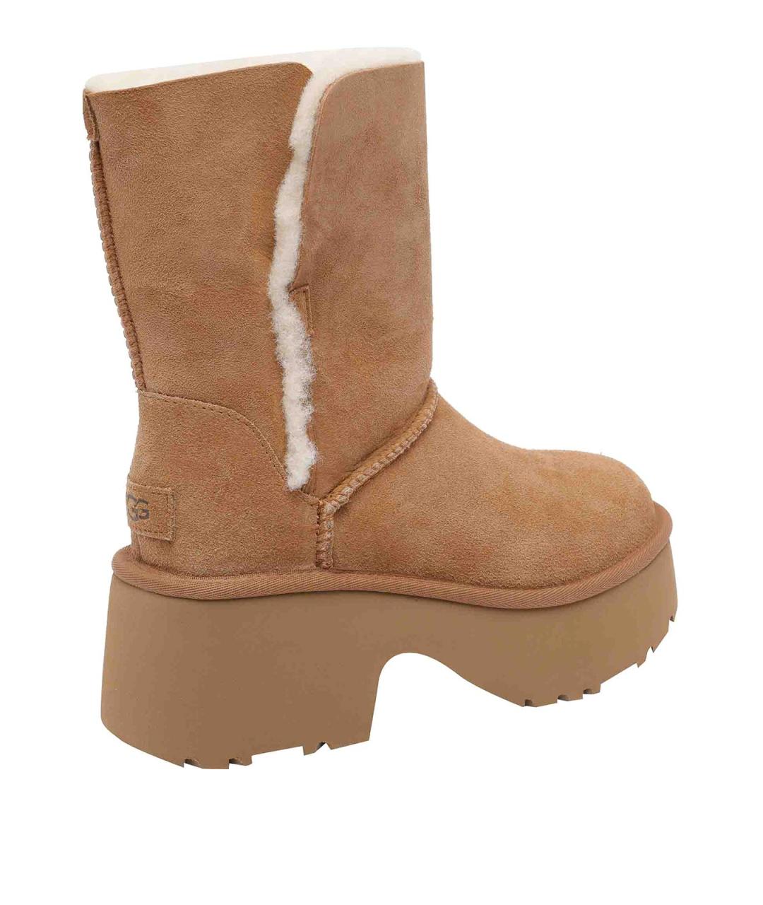 UGG Бежевые резиновые сапоги, фото 3
