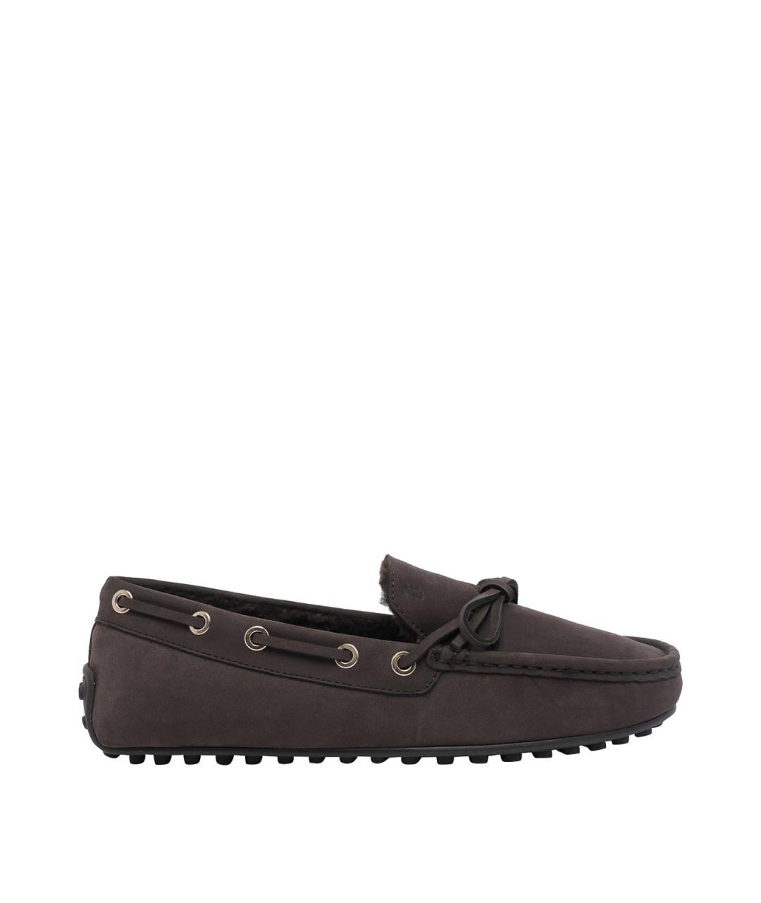 TOD'S Коричневые кожаные лоферы, фото 1
