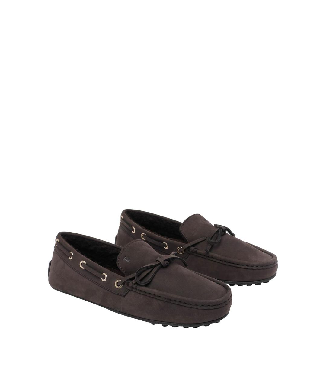 TOD'S Коричневые кожаные лоферы, фото 2