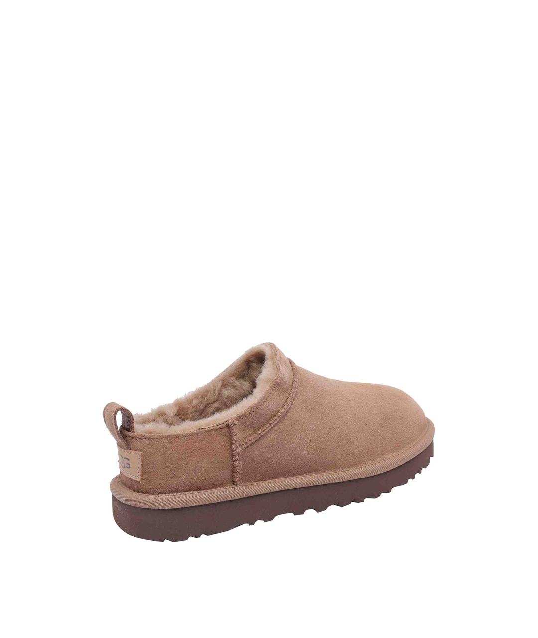 UGG Коричневые кожаные мюли, фото 3