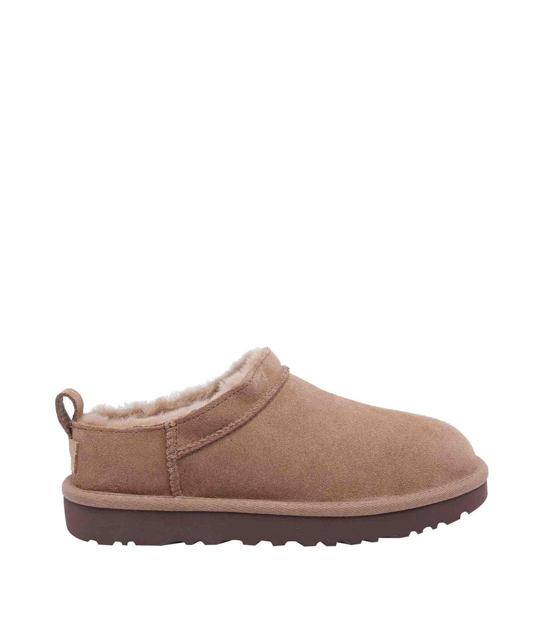 UGG Коричневые кожаные мюли, фото 1