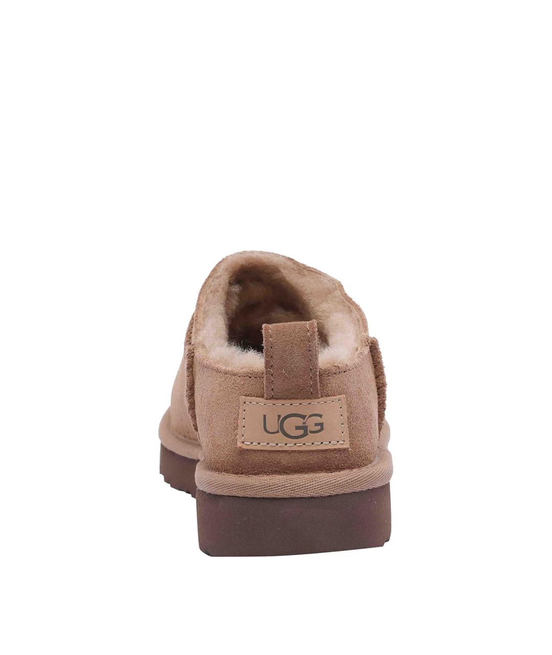 UGG Коричневые кожаные мюли, фото 4