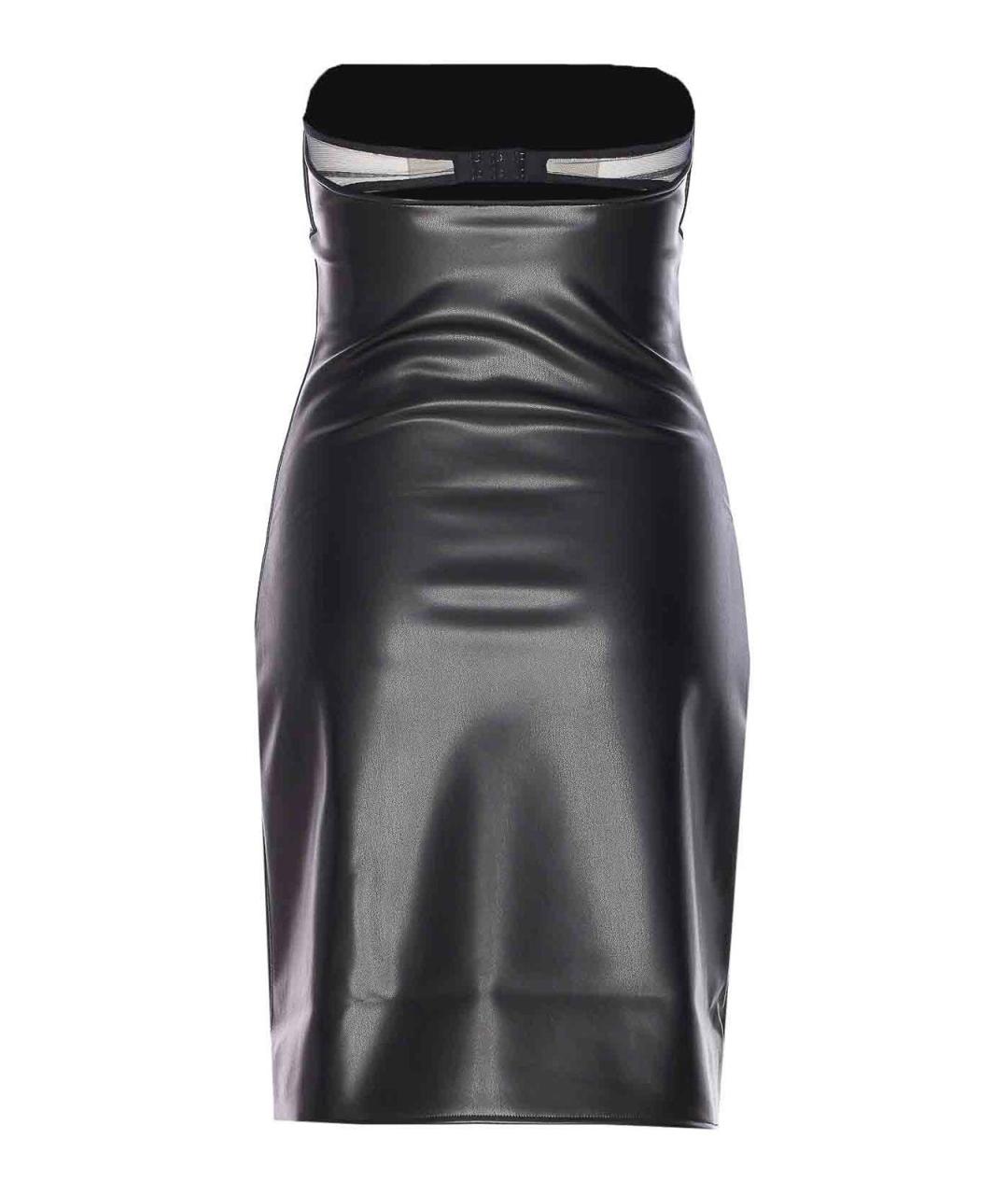 COURREGES Черное полиэстеровое повседневное платье, фото 2