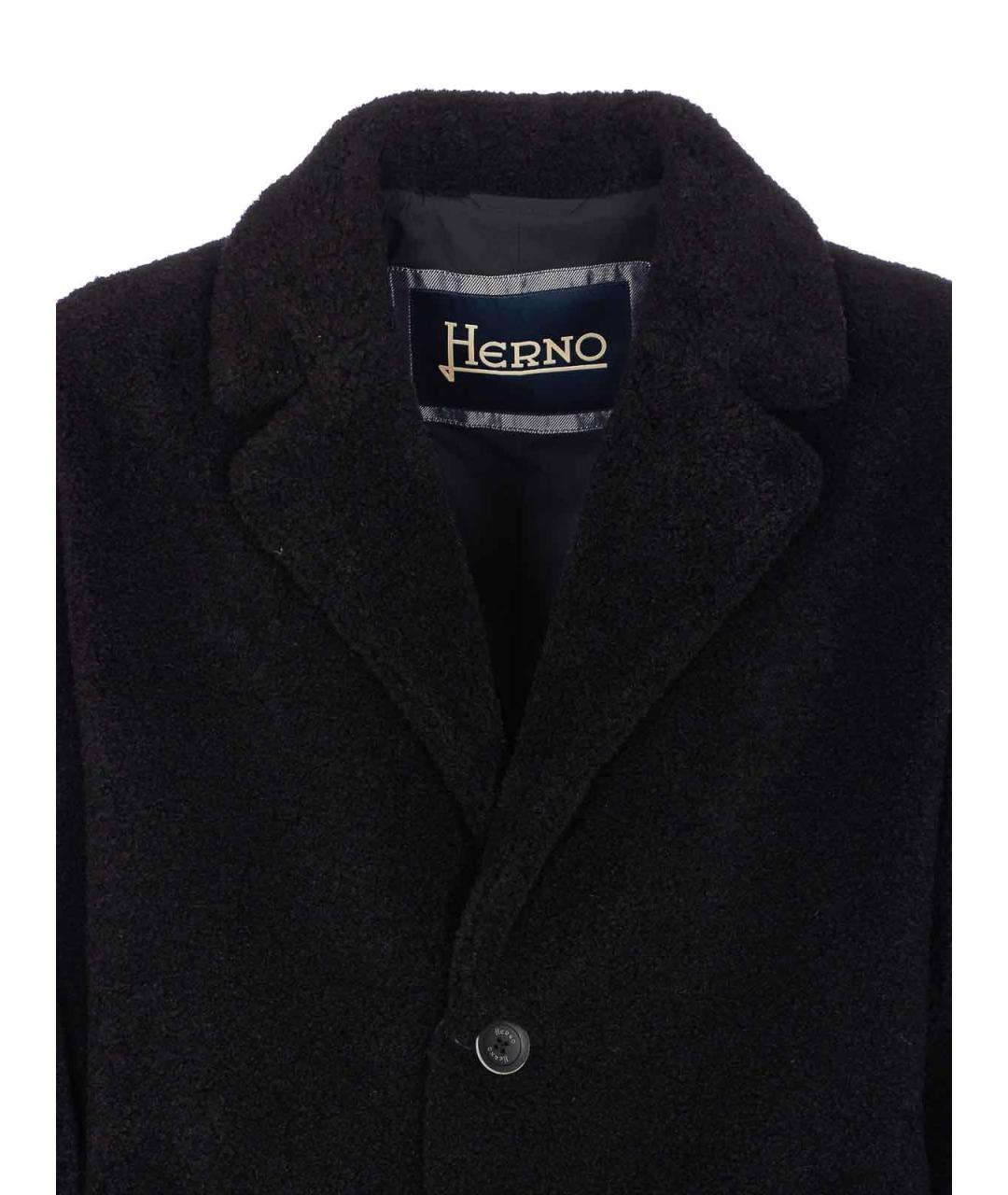 HERNO Черная полиэстеровая куртка, фото 4