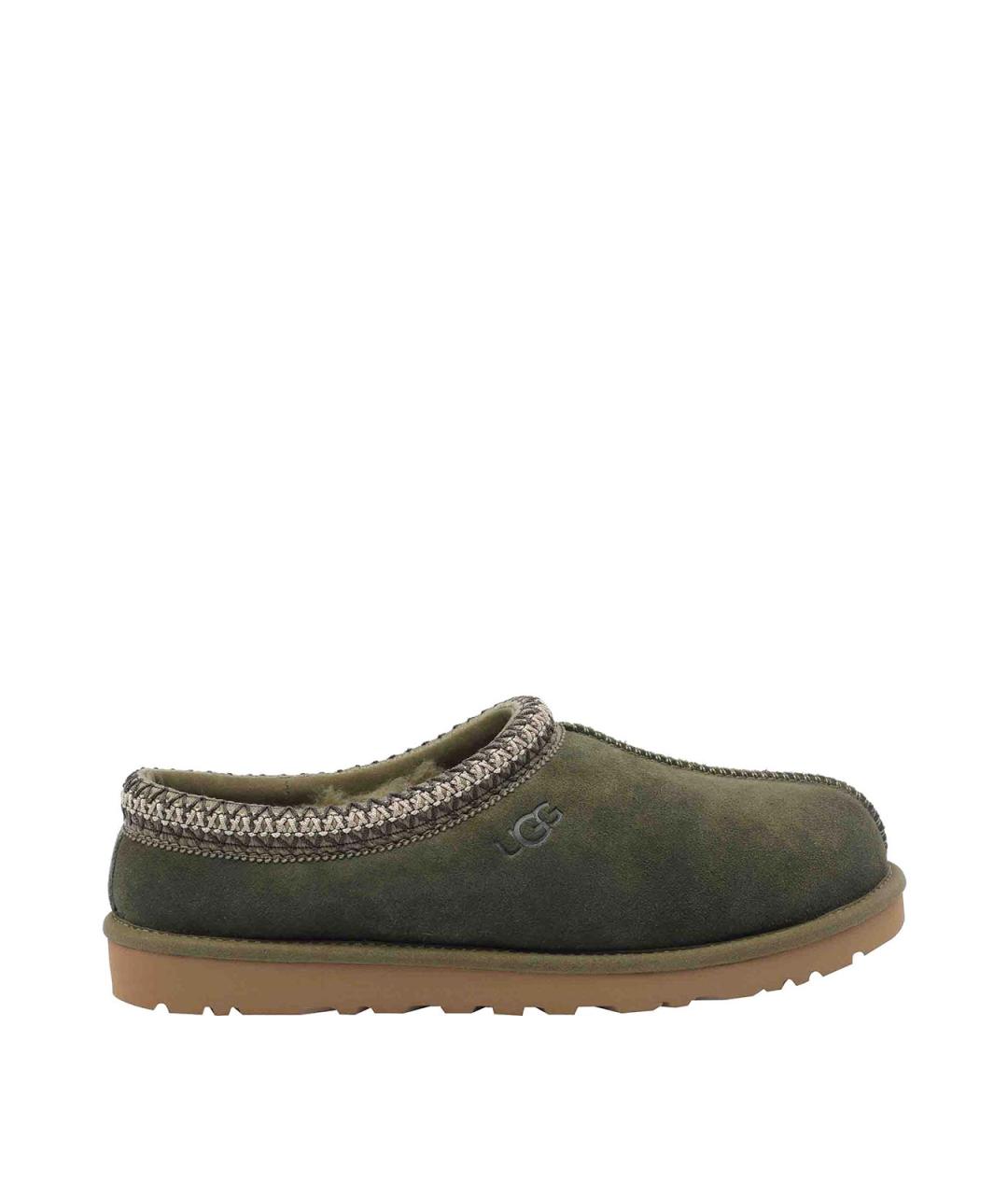UGG AUSTRALIA Зеленые замшевые низкие ботинки, фото 1