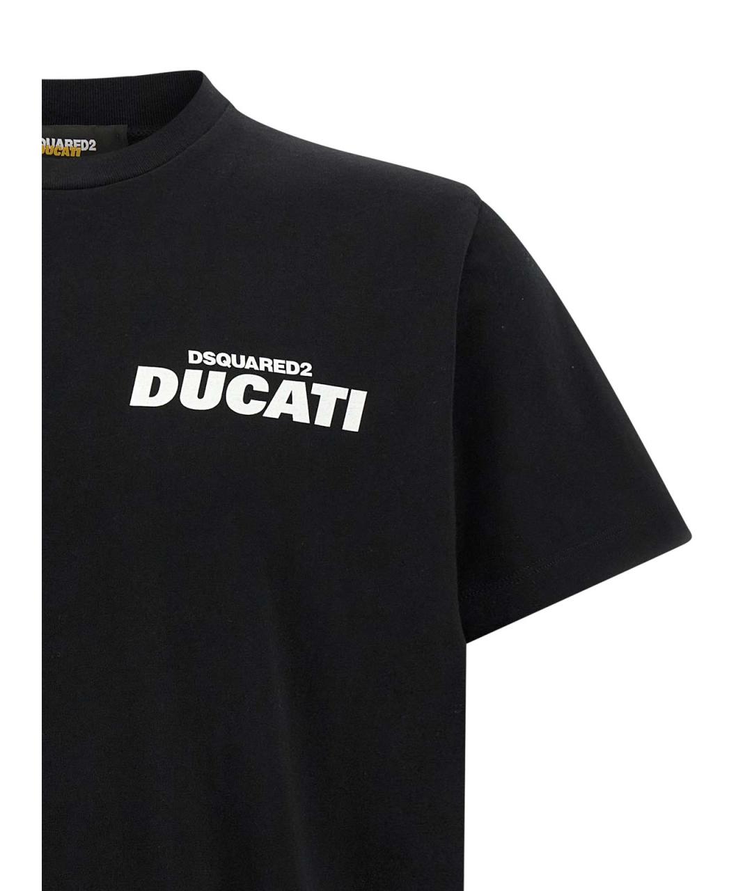 DSQUARED2 Черная хлопковая футболка, фото 3