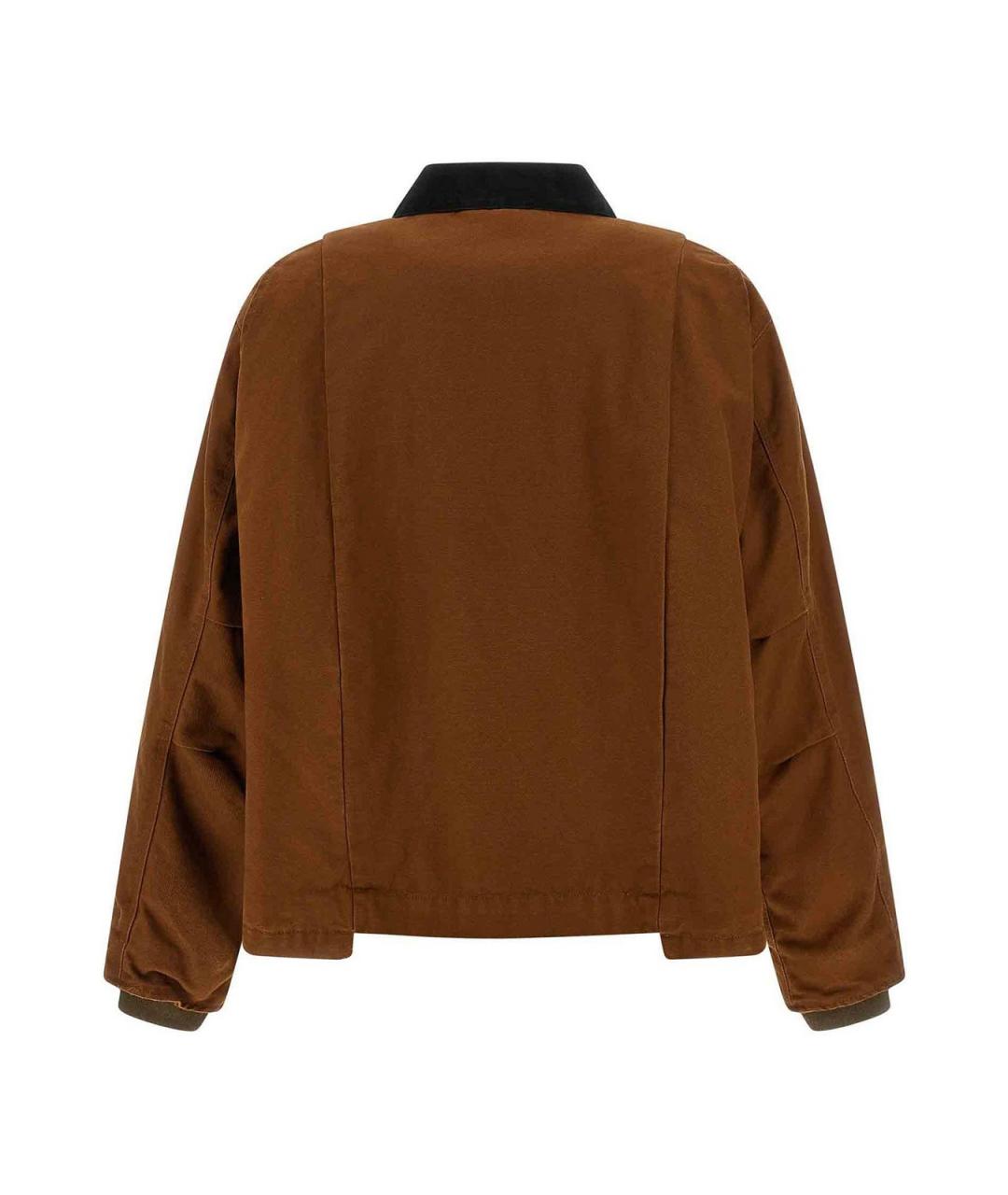SACAI Коричневая хлопковая куртка, фото 2