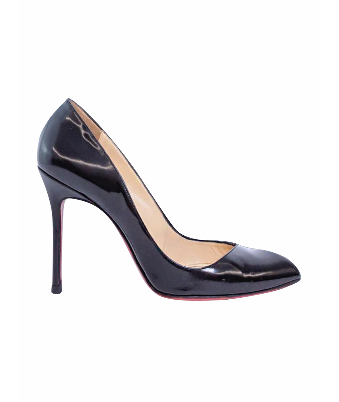 CHRISTIAN LOUBOUTIN Черные кожаные туфли, фото 1