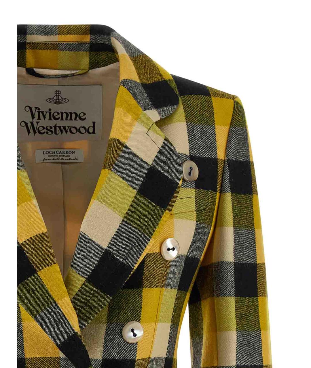 VIVIENNE WESTWOOD Желтый шерстяной жакет/пиджак, фото 3