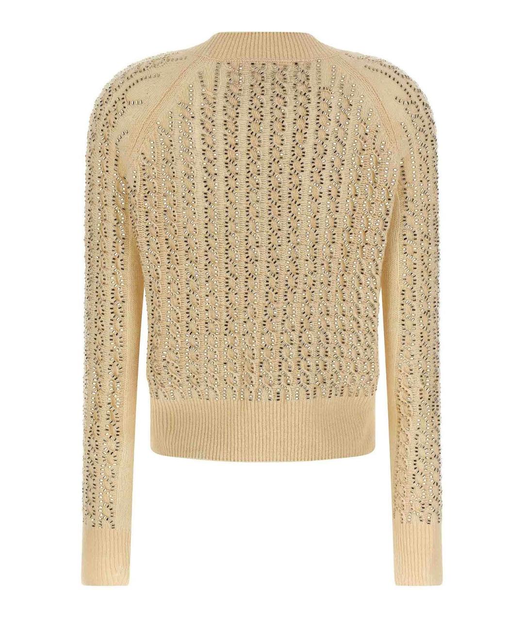 ERMANNO SCERVINO Бежевый кашемировый джемпер / свитер, фото 2