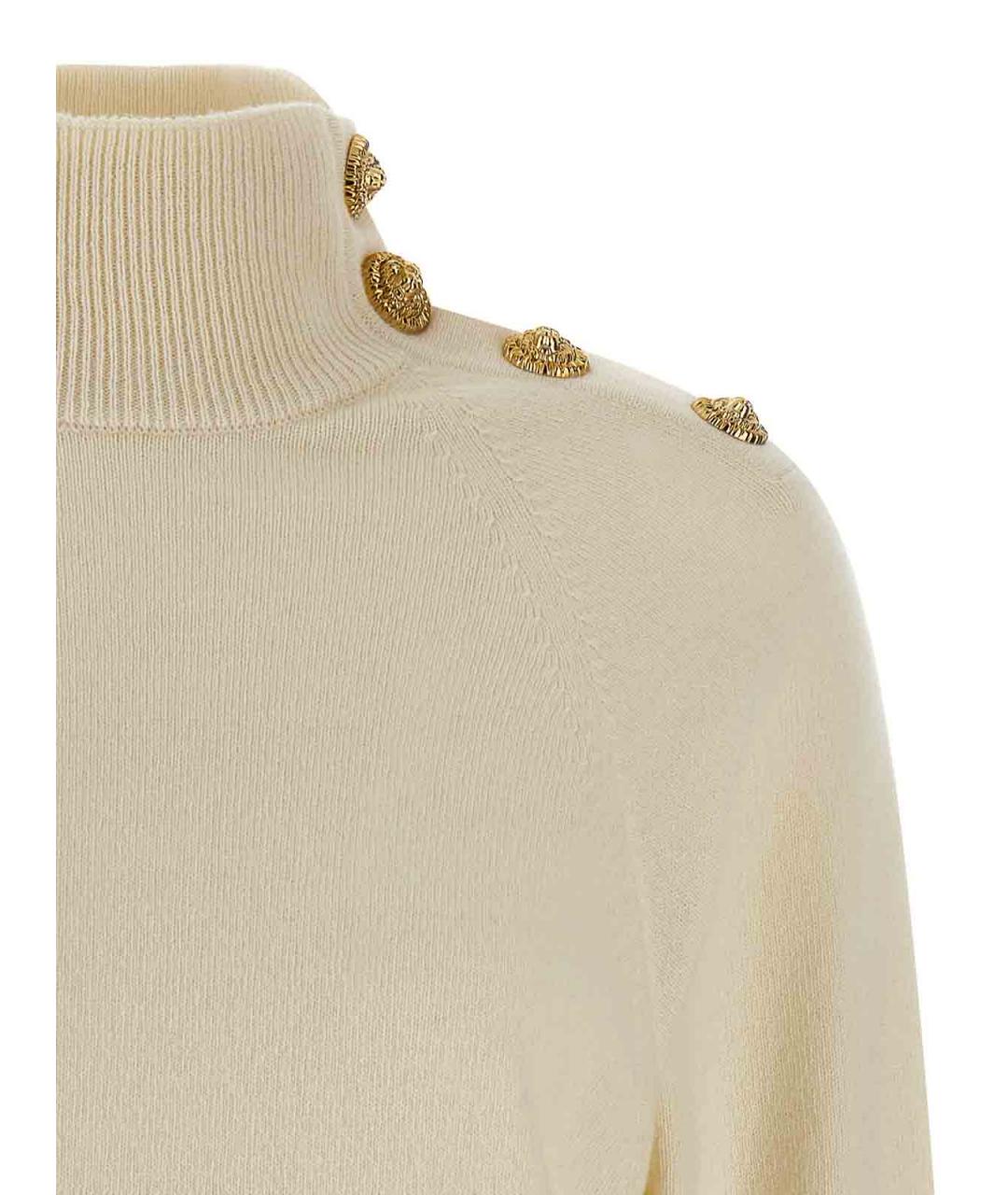 BALMAIN Бежевое шерстяное повседневное платье, фото 3