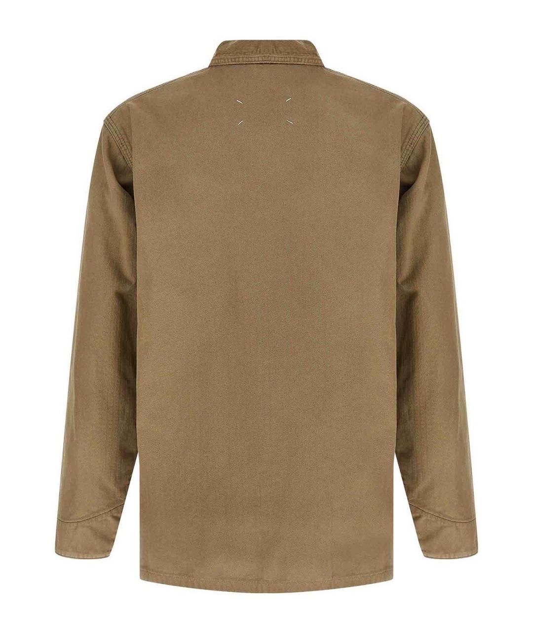 MAISON MARGIELA Бежевая хлопковая куртка, фото 2