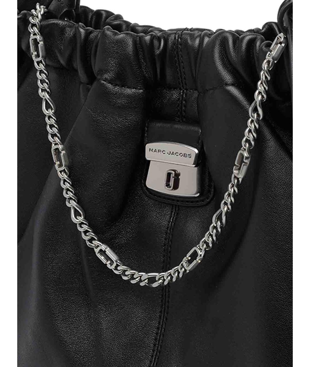 MARC JACOBS Черная кожаная сумка тоут, фото 4