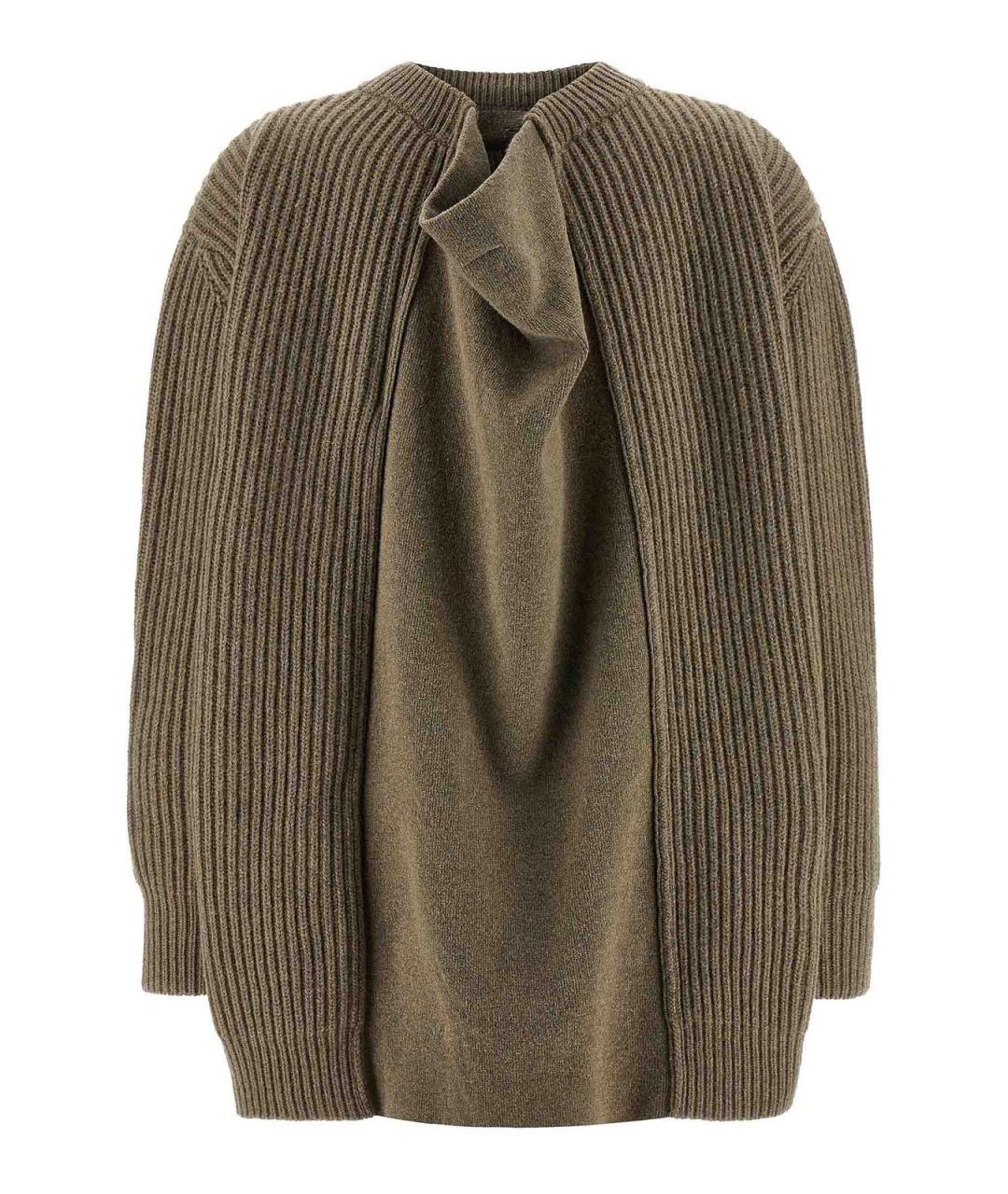 MM6 MAISON MARGIELA Бежевый шерстяной джемпер / свитер, фото 3