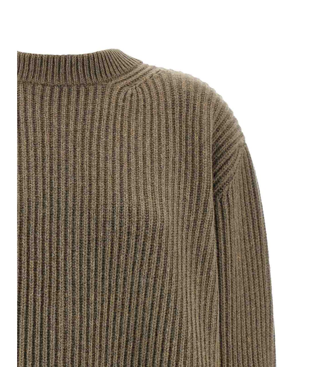 MM6 MAISON MARGIELA Бежевый шерстяной джемпер / свитер, фото 4