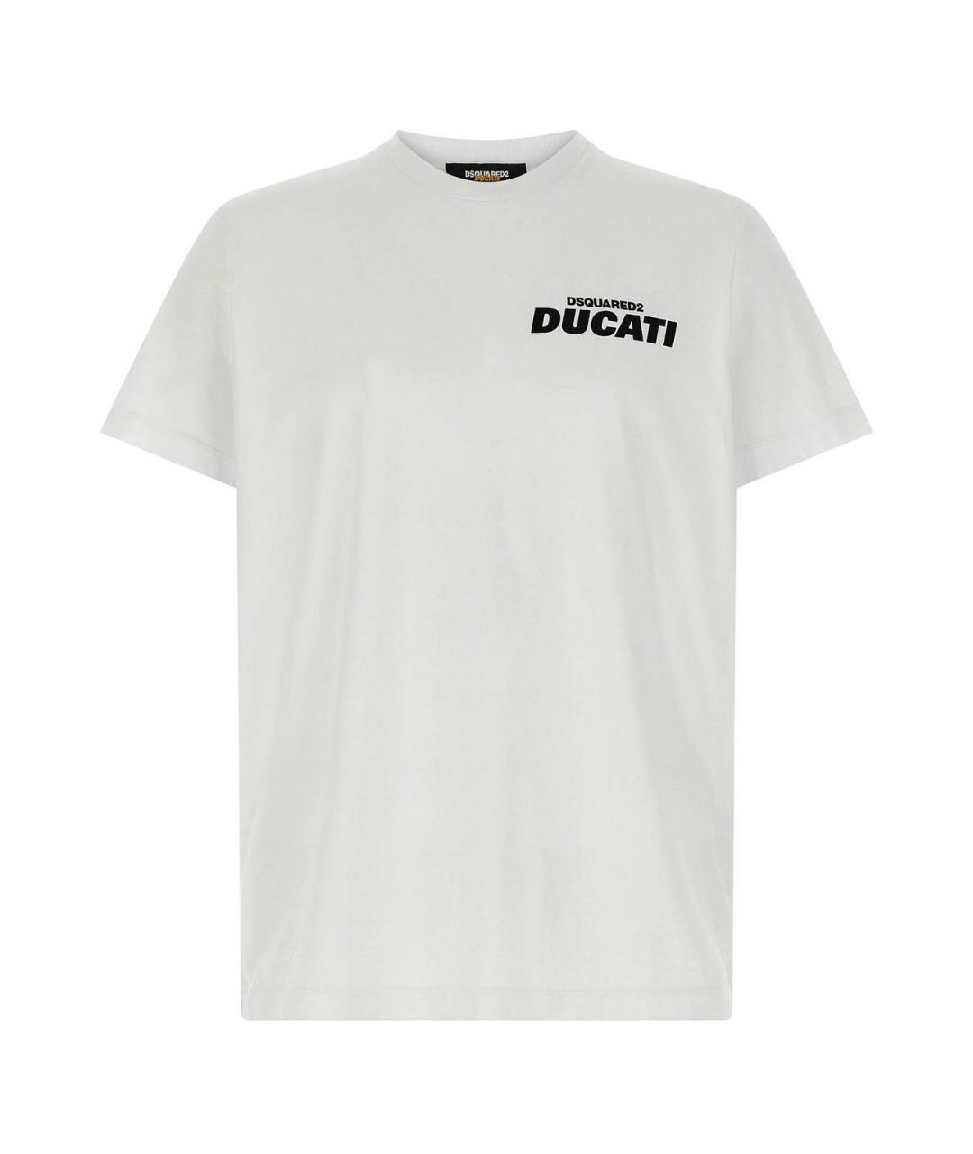 DSQUARED2 Белая хлопковая футболка, фото 1