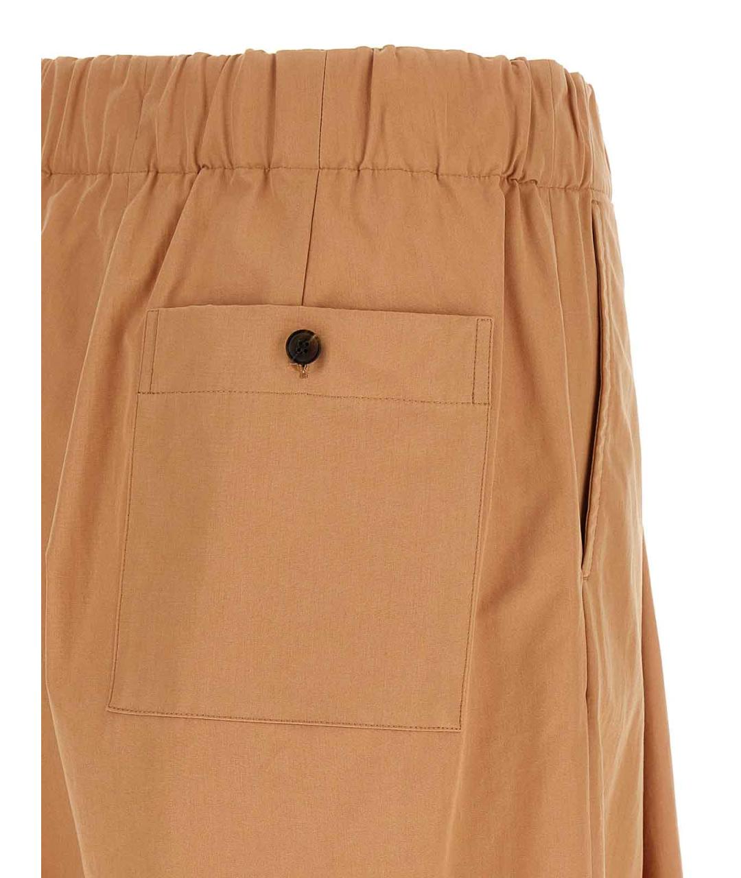 DRIES VAN NOTEN Бежевые хлопковые брюки широкие, фото 4