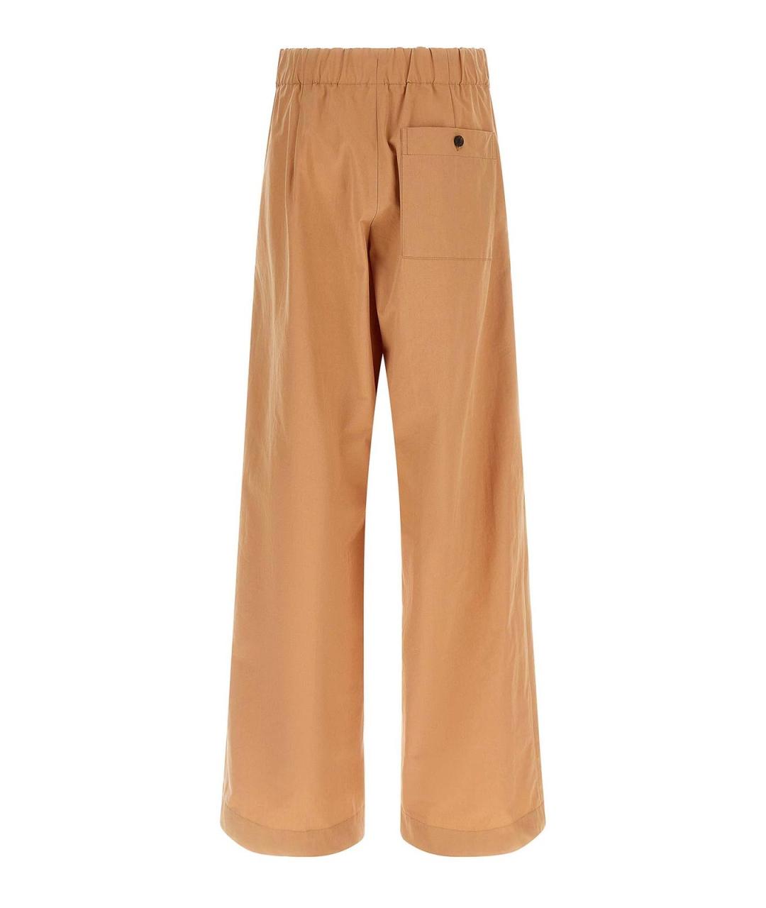 DRIES VAN NOTEN Бежевые хлопковые брюки широкие, фото 2