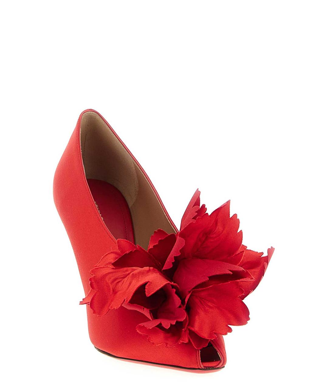 FERRAGAMO Красные текстильные туфли, фото 2