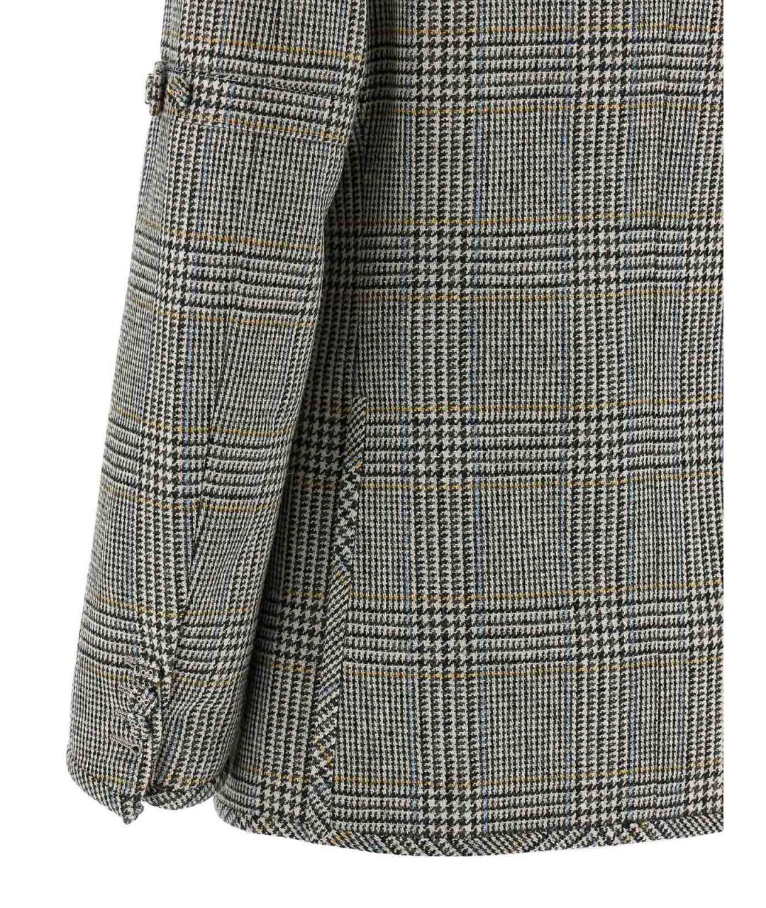 THOM BROWNE Серый шерстяной жакет/пиджак, фото 4