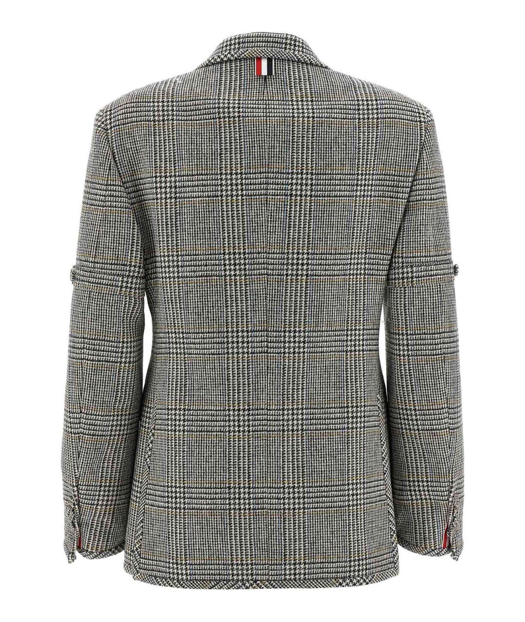 THOM BROWNE Серый шерстяной жакет/пиджак, фото 2