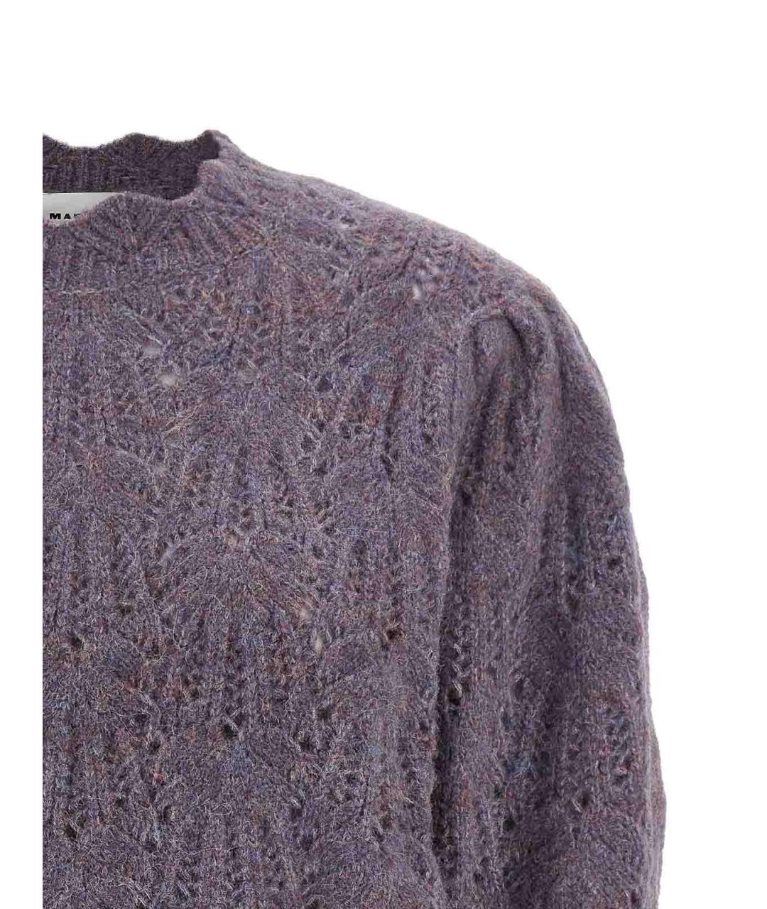 ISABEL MARANT Фиолетовый шерстяной джемпер / свитер, фото 3