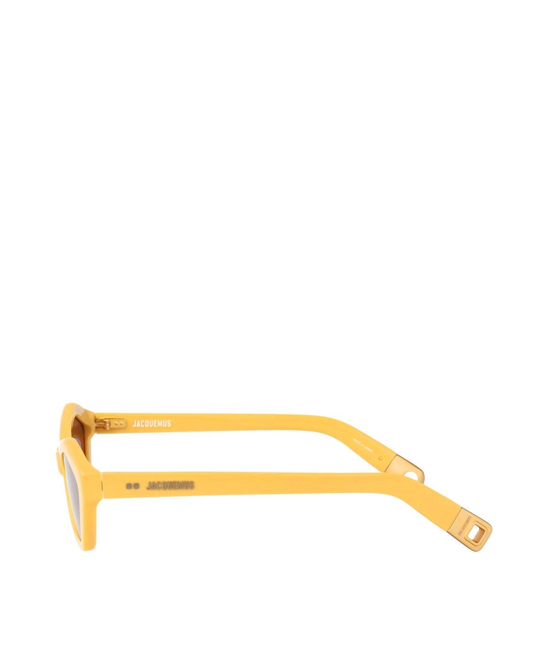 JACQUEMUS Желтые солнцезащитные очки, фото 3