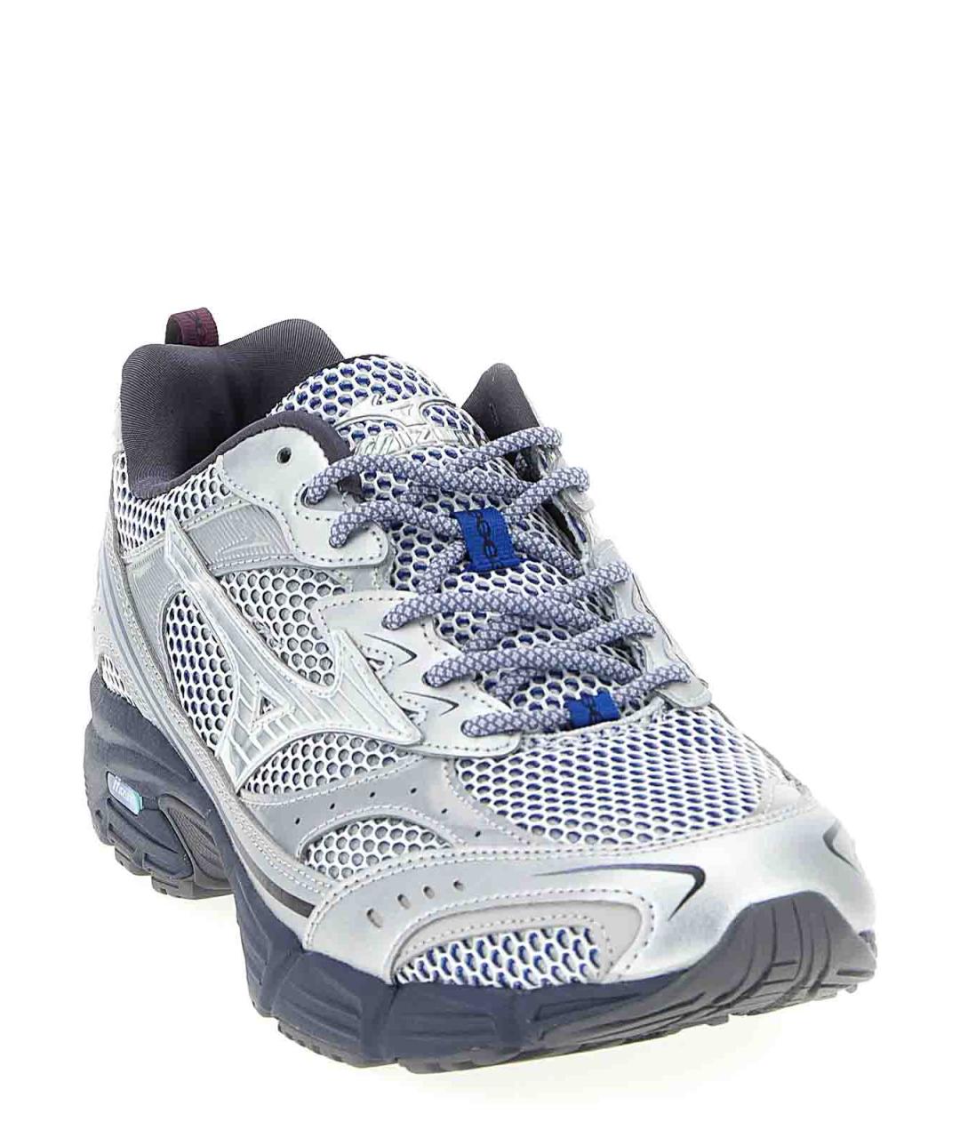 MIZUNO Серые кожаные низкие кроссовки / кеды, фото 2