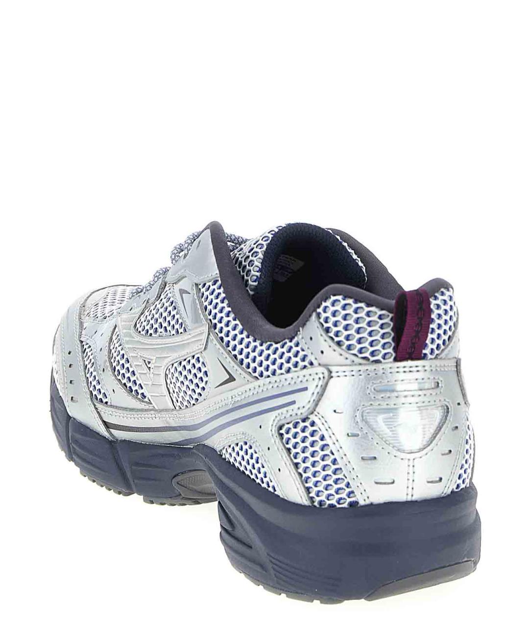 MIZUNO Серые кожаные низкие кроссовки / кеды, фото 3