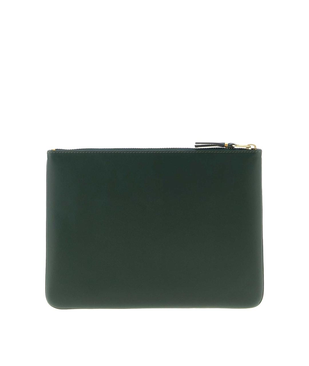 COMME DES GARÇONS WALLET Зеленый кожаный кошелек, фото 2