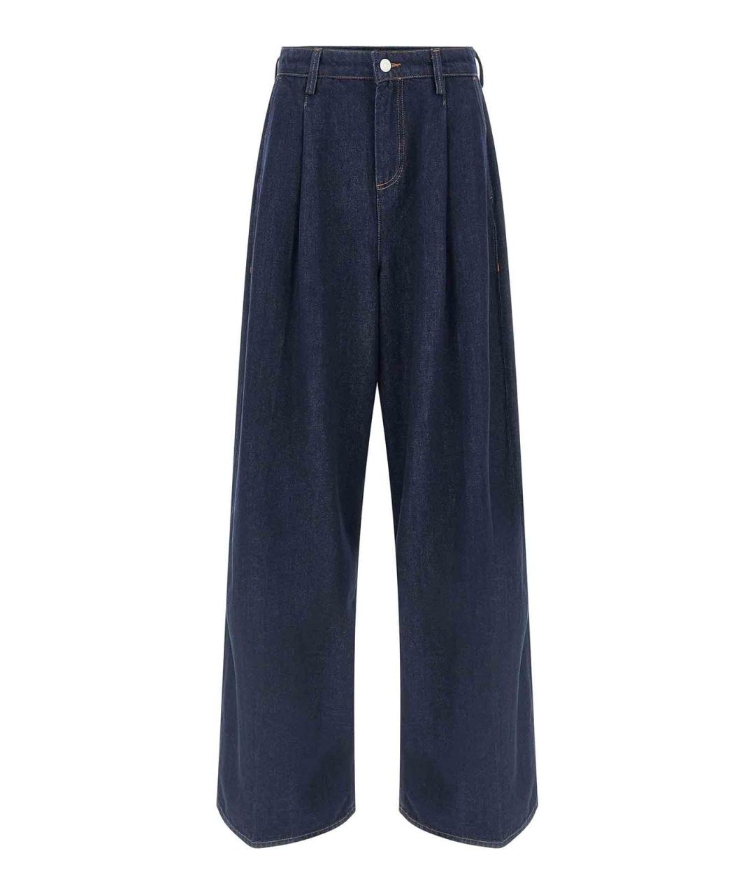 7 FOR ALL MANKIND Синие хлопковые джинсы клеш, фото 1