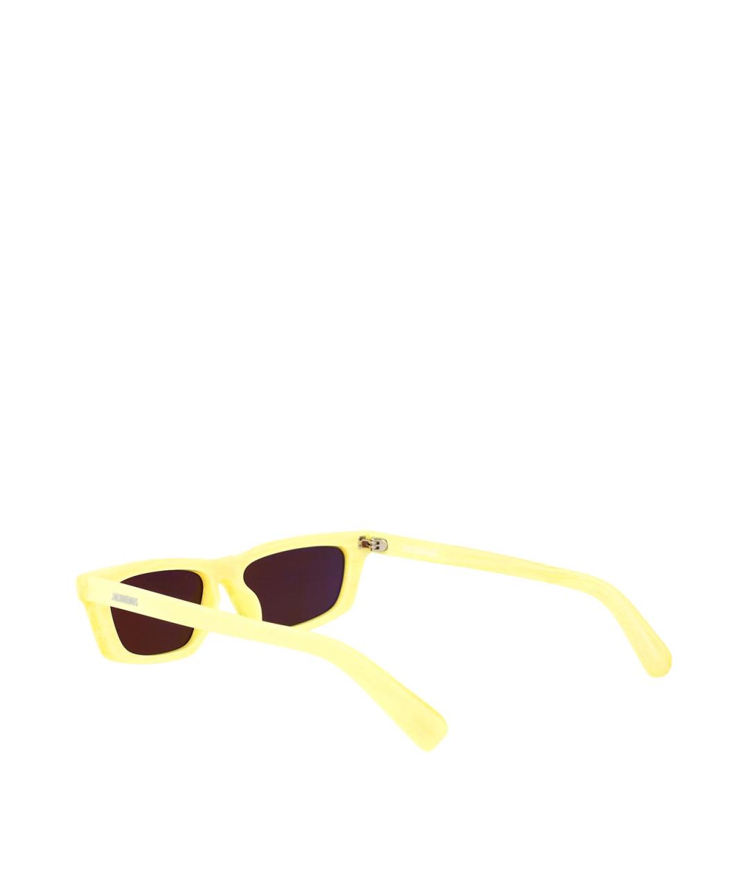 JACQUEMUS Желтые солнцезащитные очки, фото 4