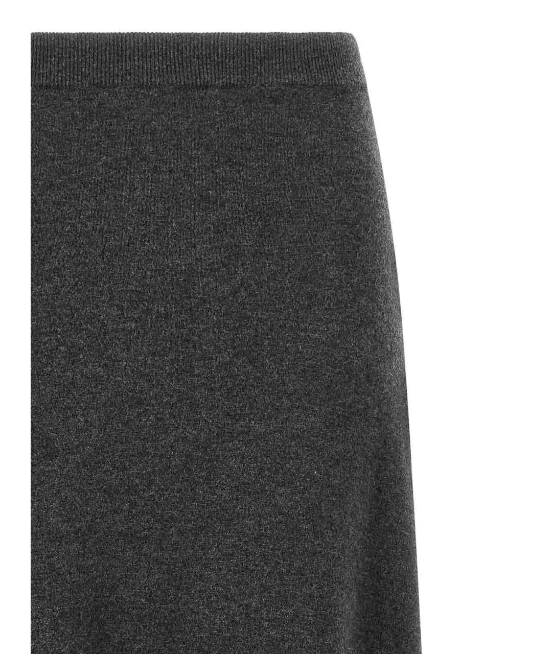 BALENCIAGA Серая шерстяная юбка макси, фото 3