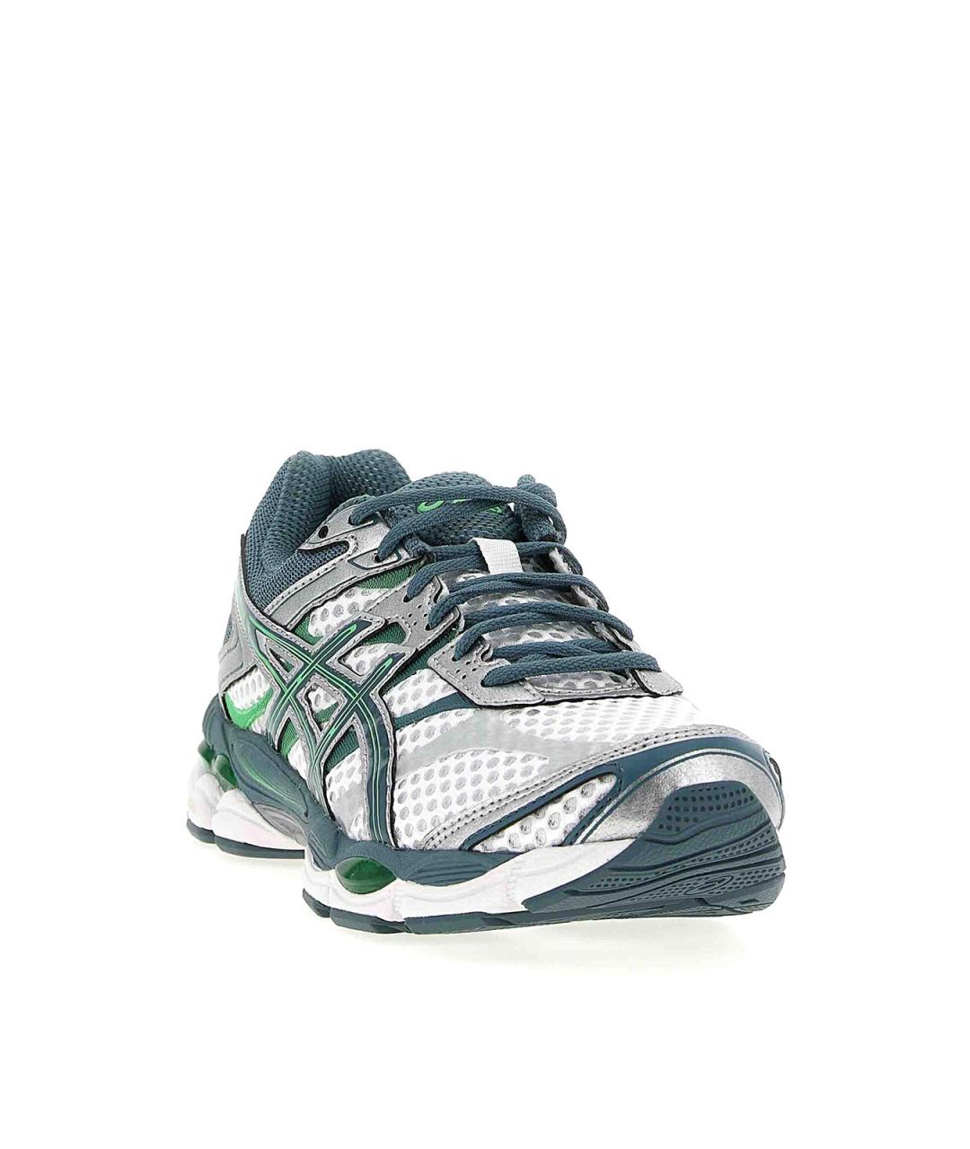 ASICS Зеленые кожаные кроссовки, фото 2
