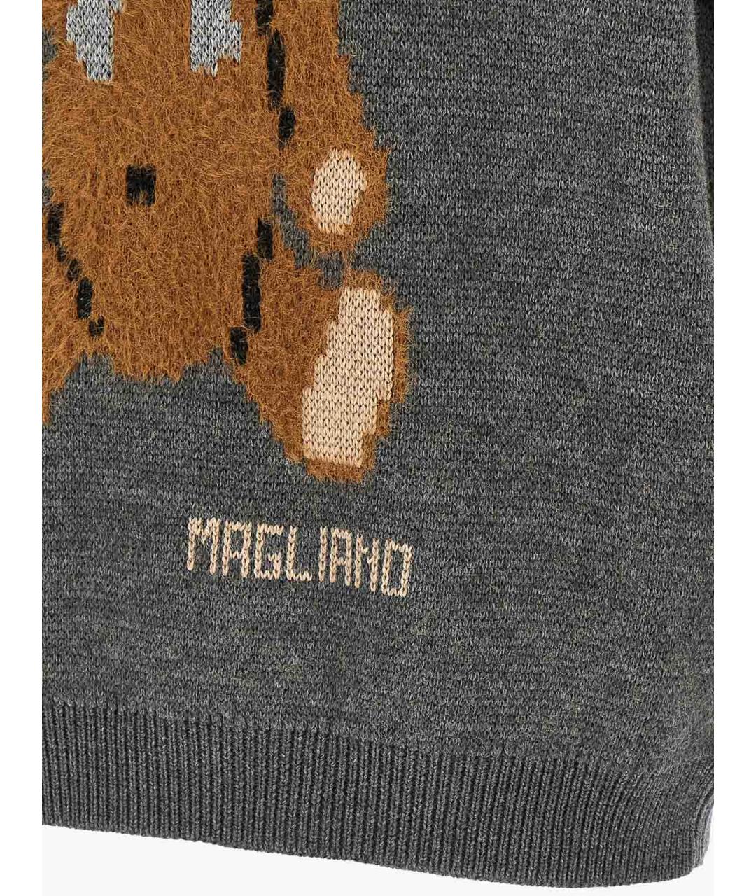 MAGLIANO Серая шерстяная жилетка, фото 4