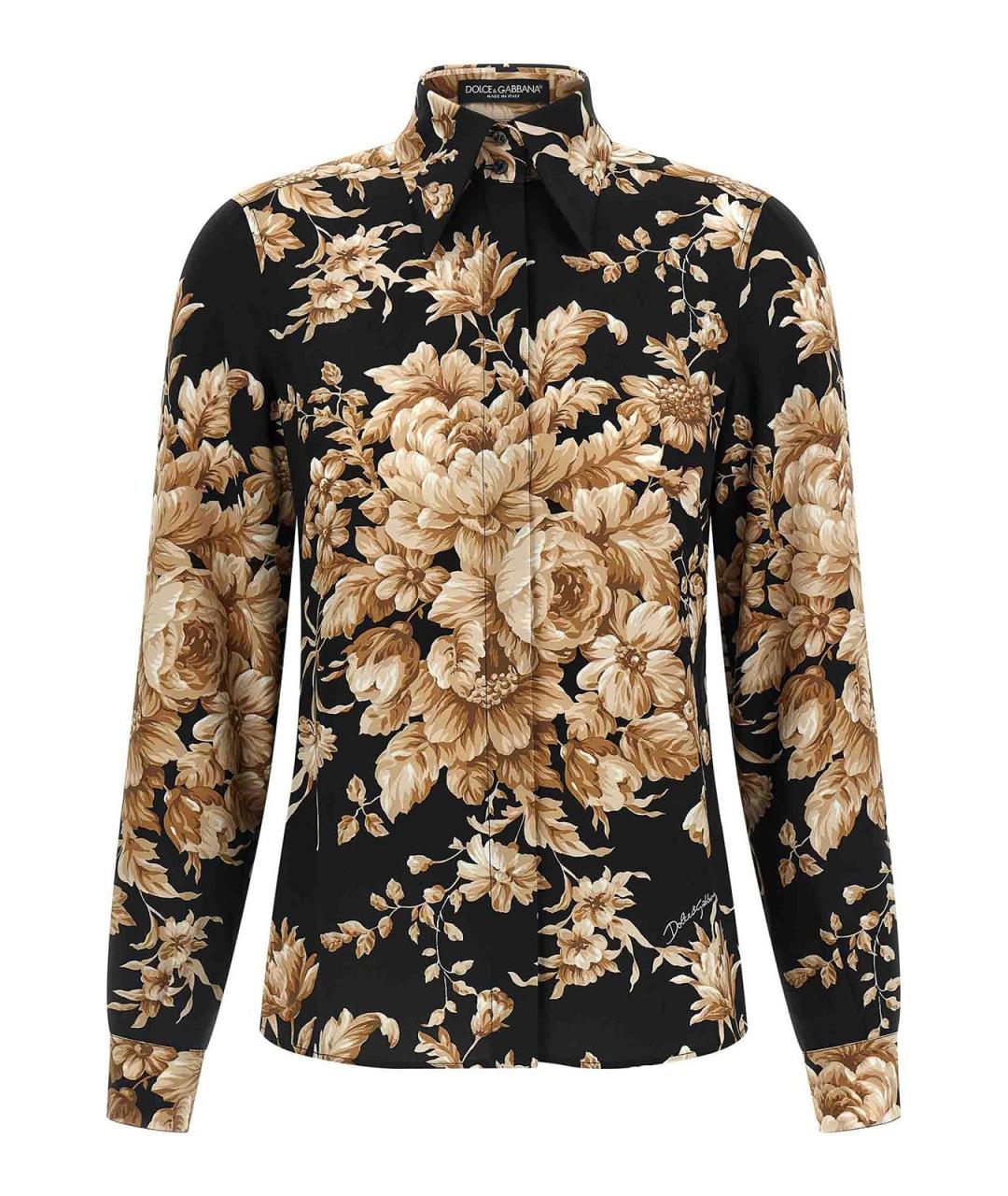 DOLCE&GABBANA Мульти шелковая рубашка, фото 1