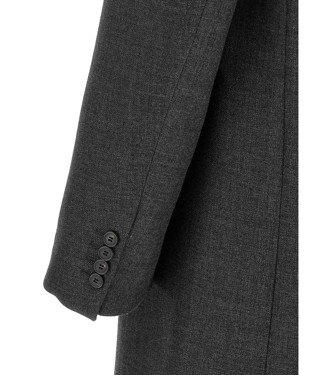 DRIES VAN NOTEN Антрацитовое шерстяное пальто, фото 4
