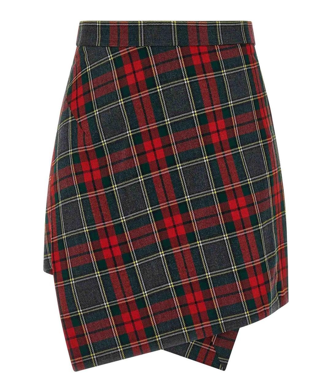 VIVIENNE WESTWOOD Мульти шерстяная юбка мини, фото 1