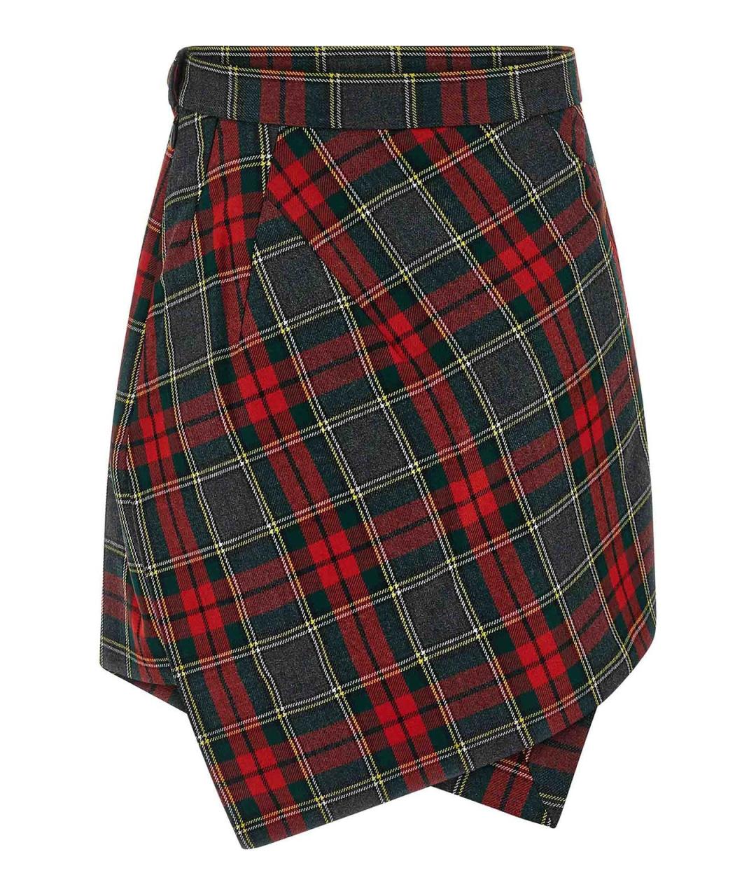 VIVIENNE WESTWOOD Мульти шерстяная юбка мини, фото 2