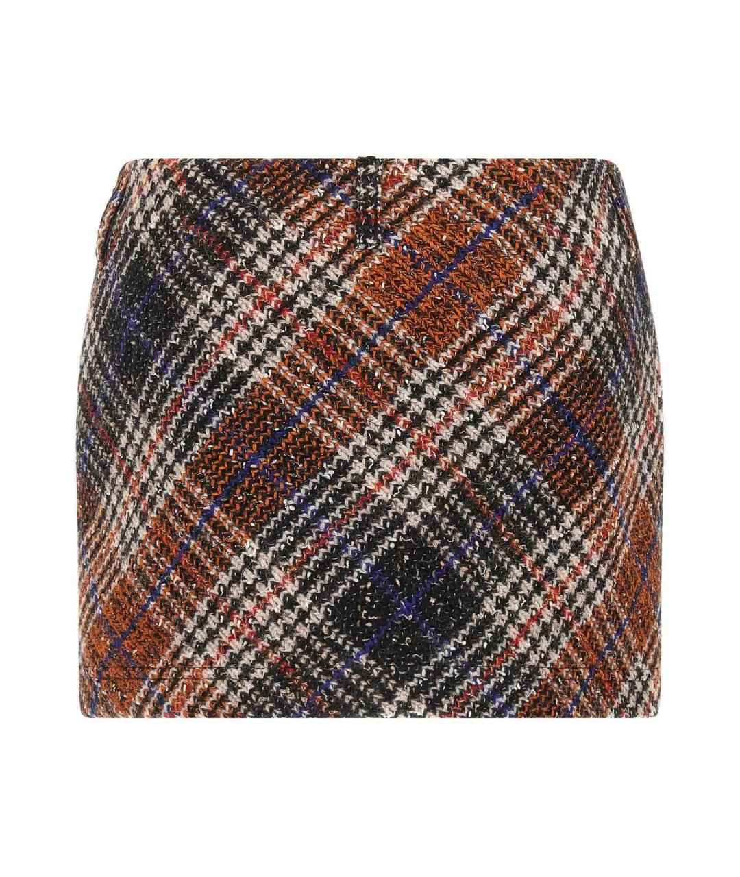 MISSONI Мульти шерстяная юбка мини, фото 2
