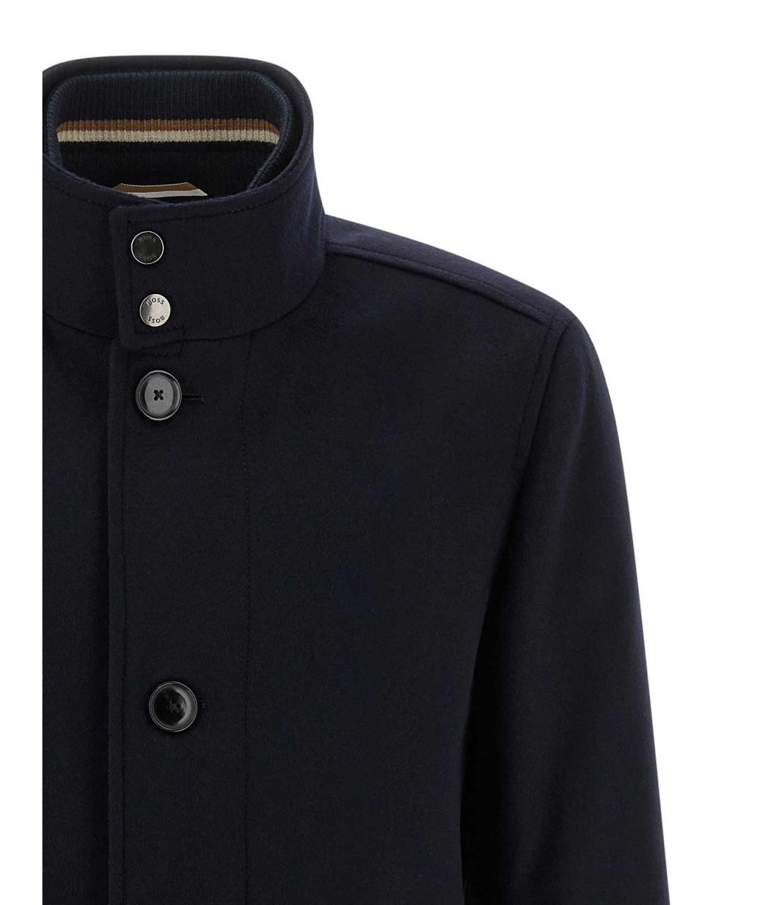 HUGO BOSS Синее кашемировое пальто, фото 3