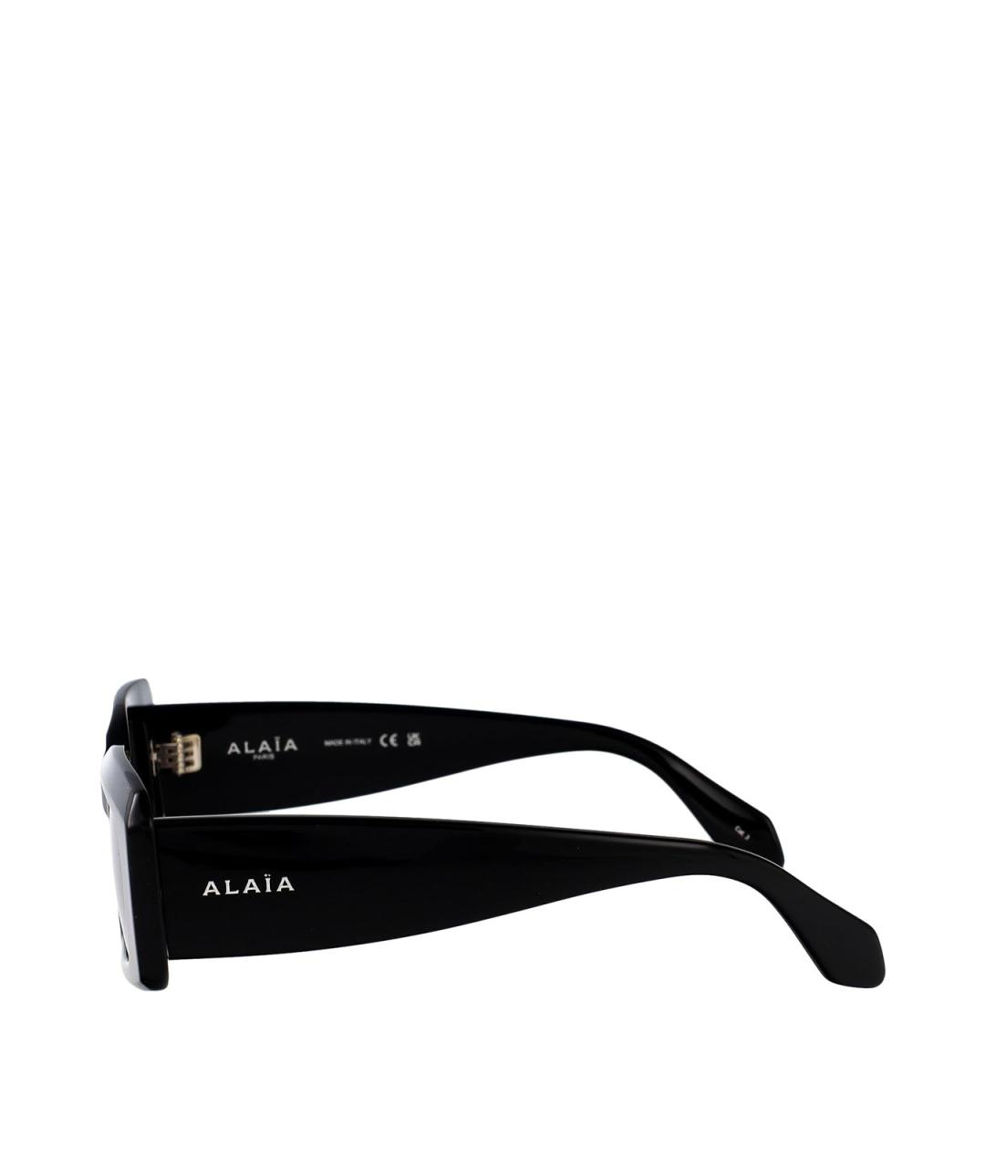 ALAIA Черные пластиковые солнцезащитные очки, фото 3